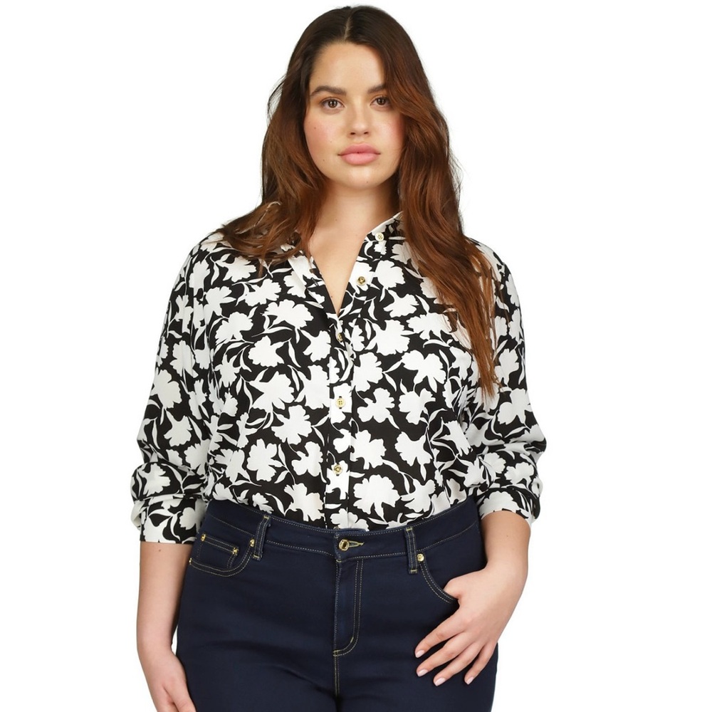 Plus size long sleeve Michael Kors shirt